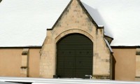 Porte de la Grange - Baronnie sous la neige